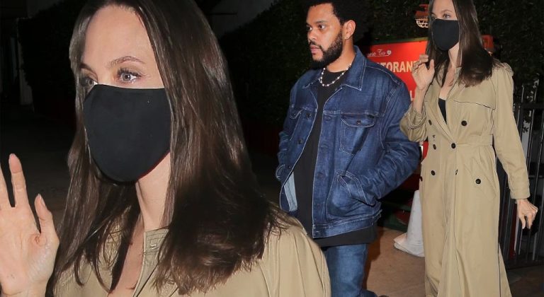 Angelina Jolie and The Weeknd