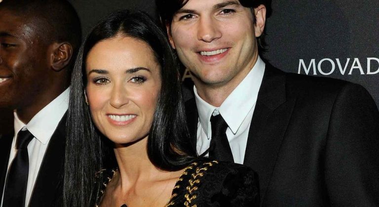 Ashton Kutcher and Demi Moore