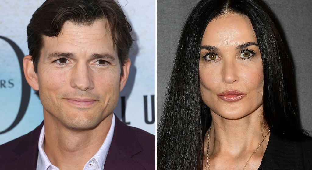 Ashton Kutcher and Demi Moore