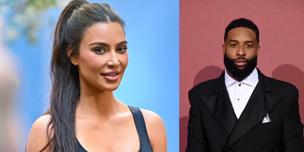 Kim Kardashian and Odell Beckham Jr.