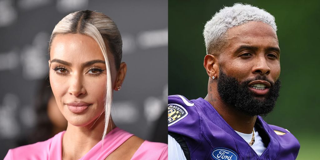 Kim Kardashian and Odell Beckham Jr.