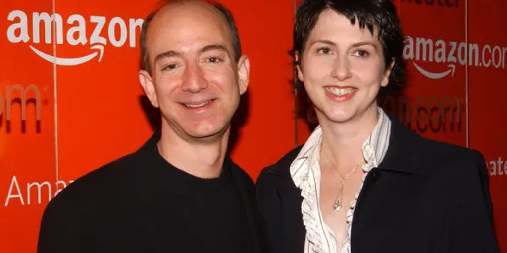 Jeff Bezos and MacKenzie Scott