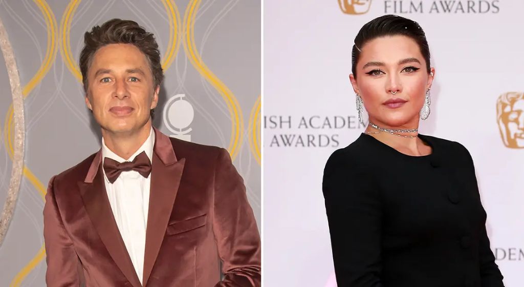 Florence Pugh and Zach Braff