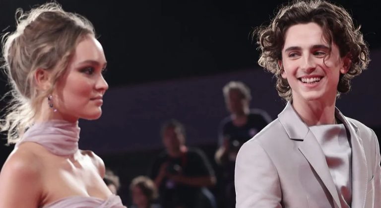 Lily-Rose Depp and Timothée Chalamet
