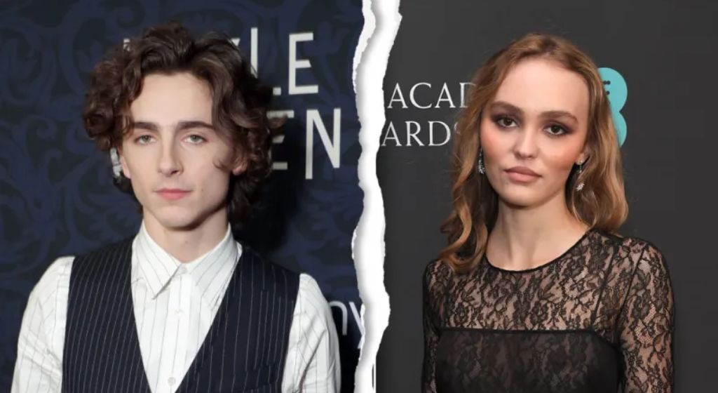 Lily-Rose Depp and Timothée Chalamet