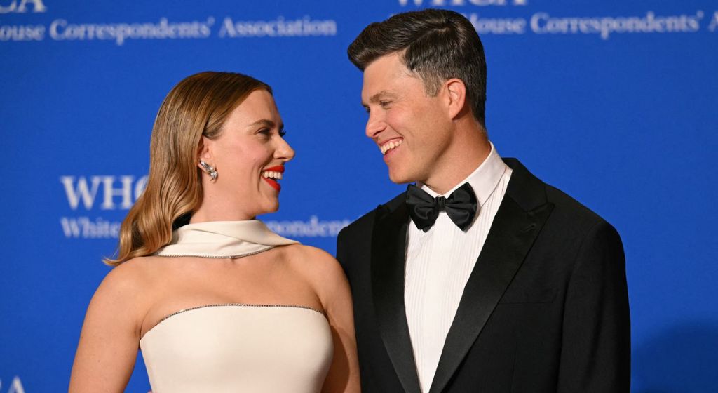 Scarlett Johansson and Colin Jost