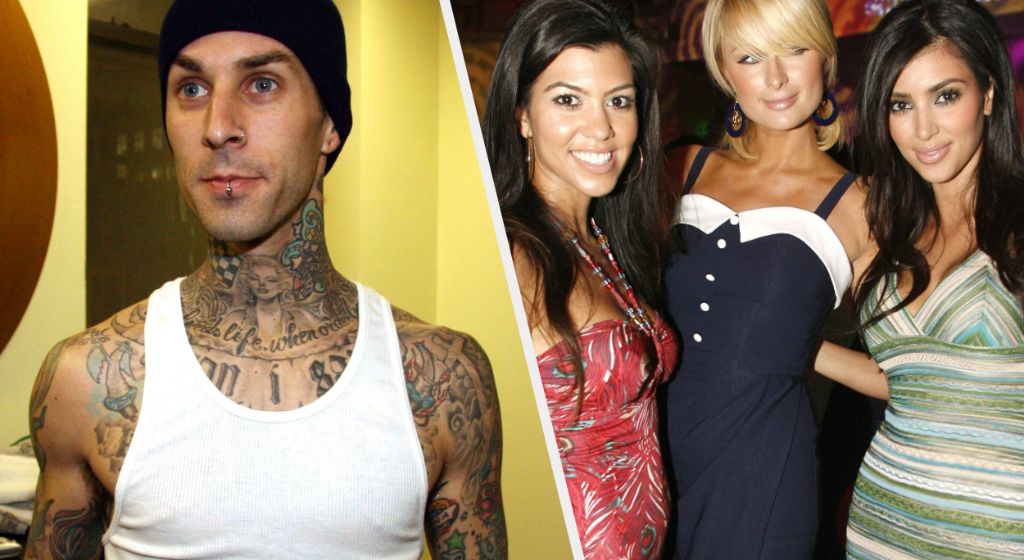 Travis Barker – Paris Hilton – Kim Kardashian – Kourtney Kardashian